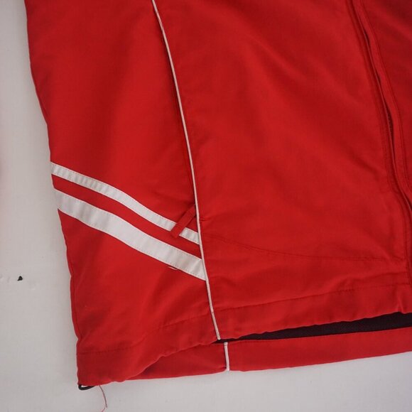 Vintage Russell Athletic Red White Zip Up Windbreaker Nylon Jacket Size Large - Picture 7 of 11
